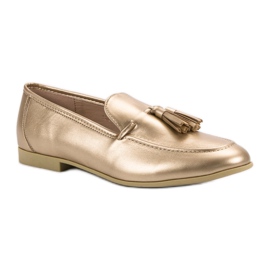 Goldene Loafer mit Fransen VICES 1