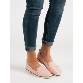 Mazaro Rosa Leder Slipper 2
