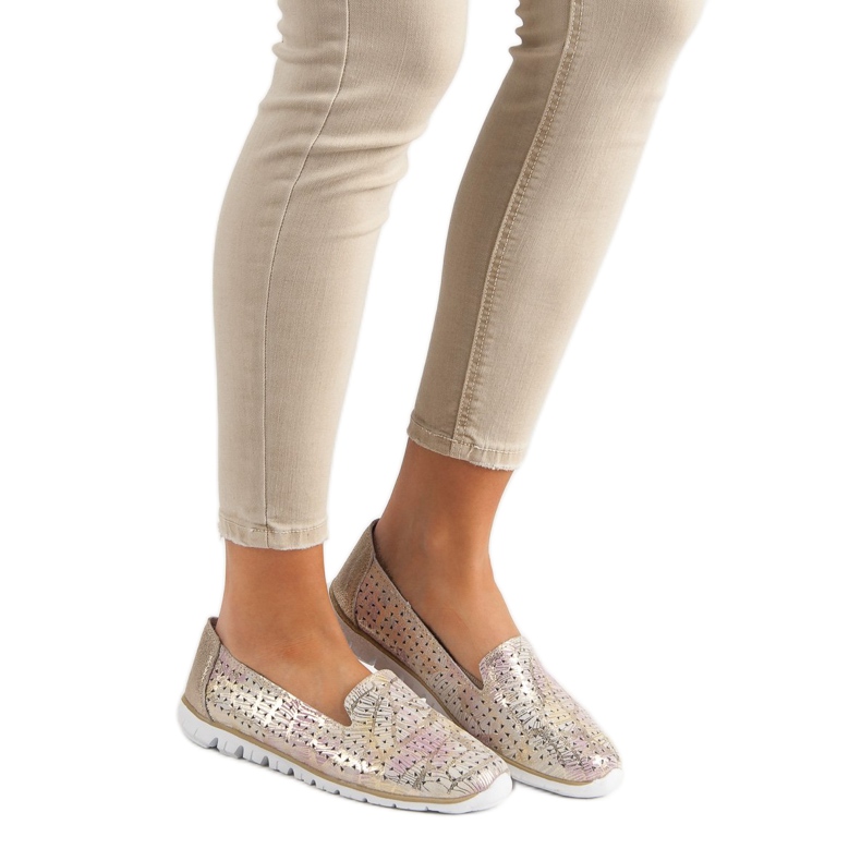 Filippo Modische Lederlords gelb 1