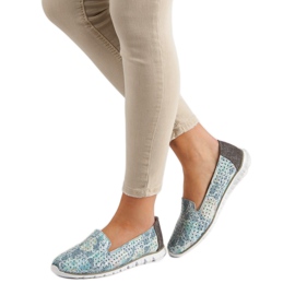 Filippo Modische Lederlords grau 1