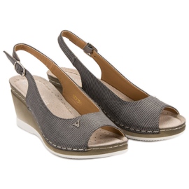 Graue VINCEZA Sandalen 1