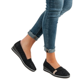 VINCEZA Textilballerinas schwarz 2