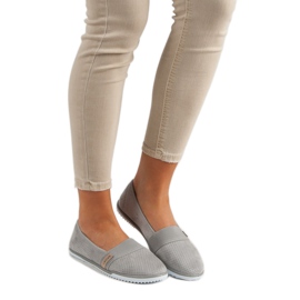 Leichte VINCEZA Slipper grau 2