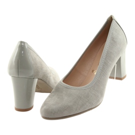 Arka Arche Pumps Frauen Leder flexible Sohle 5137 Grau 4