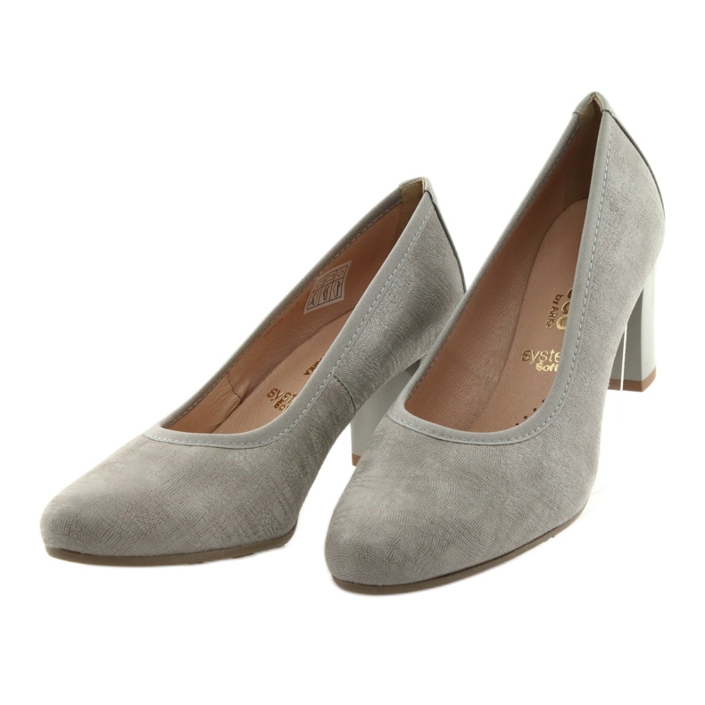Arka Arche Pumps Frauen Leder flexible Sohle 5137 Grau 3