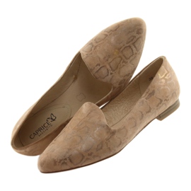 Lordsy Ballerinas für Damen Leder Caprice 24203 beige 5