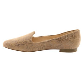 Lordsy Ballerinas für Damen Leder Caprice 24203 beige 2