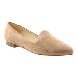 Lordsy Ballerinas für Damen Leder Caprice 24203 beige 1