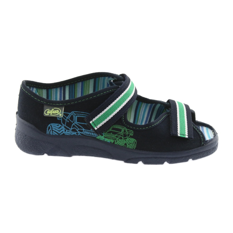 Befado Kinderschuhe 969X073 grün marineblau 1