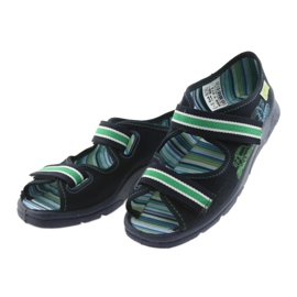 Befado Sandalen Kinderschuhe 969X073 marineblau blau grün 3