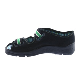 Befado Sandalen Kinderschuhe 969X073 marineblau blau grün 2