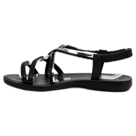 Klassische VINCEZA Sandalen schwarz 2