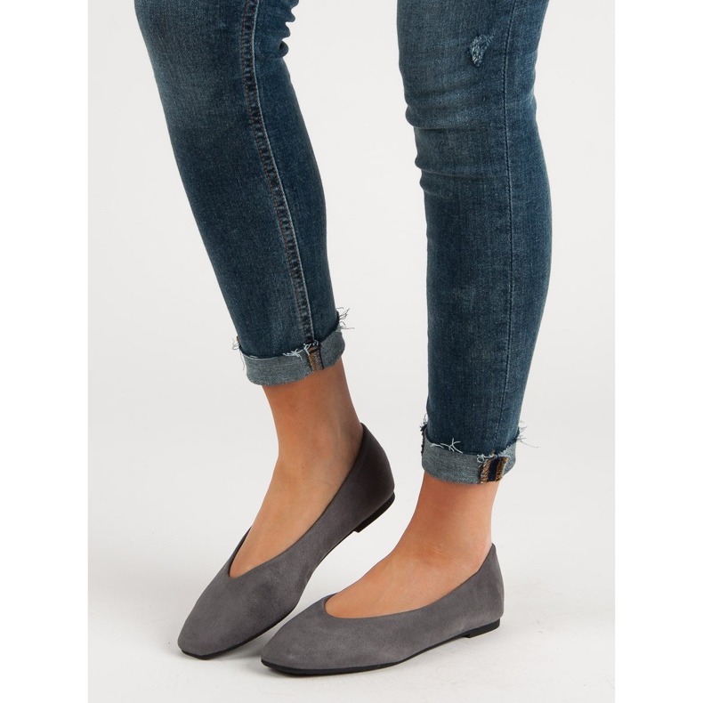 Seastar Graue Wildleder Ballerinas 1