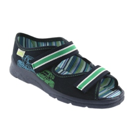 Befado Kinderschuhe bis 23 cm 969X073 grün marineblau 1