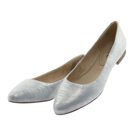 Ballerinas für Damen Caprice 22104 silberblau grau 3