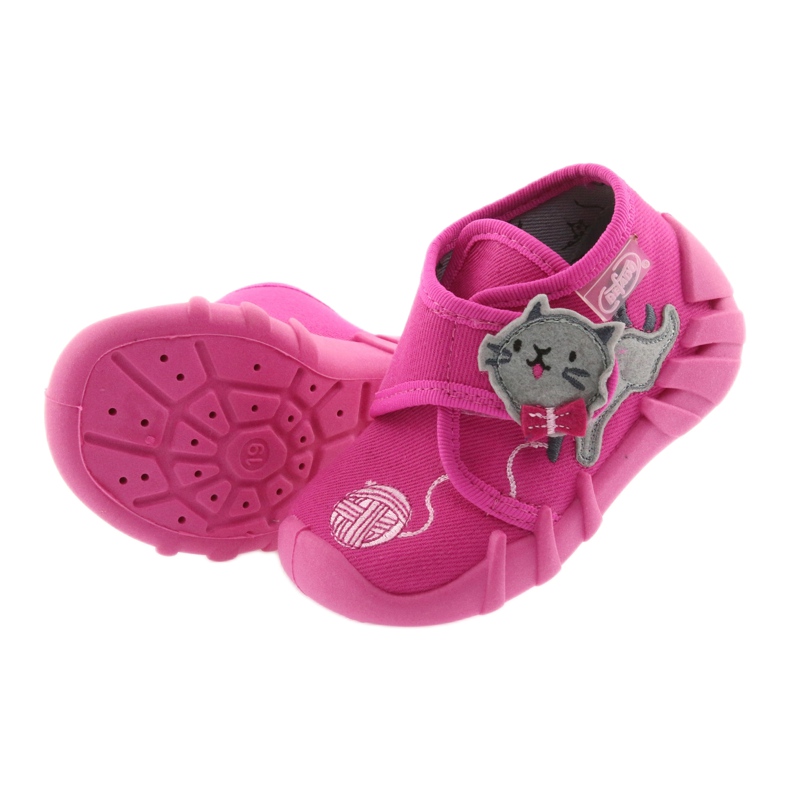 Befado Kinderschuhe 523P013 rosa grau 5
