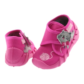 Befado Kinderschuhe 523P013 rosa grau 4
