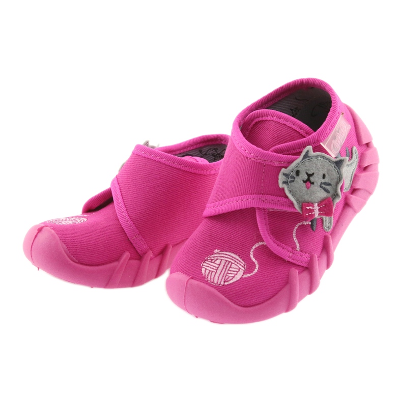 Befado Kinderschuhe 523P013 rosa grau 3