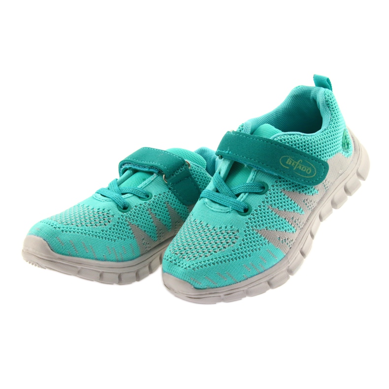 Befado Kinderschuhe bis 23 cm 516X027 grau grün 3