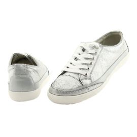 Damen Sportschuhe, gebunden Filippo 703 silber grau 4