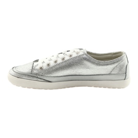 Damen Sportschuhe, gebunden Filippo 703 silber grau 2