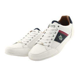 Mckey 901 weiße Herren Sportschuhe rot marineblau 3