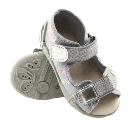 Befado Kinderschuhe 342P002 silber grau 3