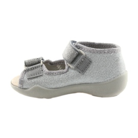 Befado Kinderschuhe 342P002 silber grau 2