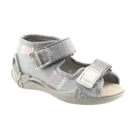 Befado Kinderschuhe 342P002 silber grau 1