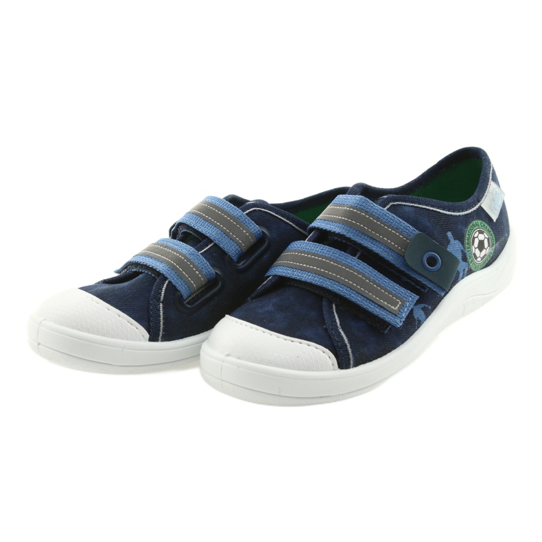 Befado Kinderturnschuhe 672X063 Ball blau marineblau 3