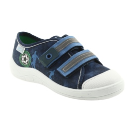 Befado Kinderturnschuhe 672X063 Ball blau marineblau 1
