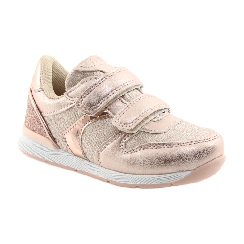 Różowe Sneaker American Club ES25 gold rosa gelb 1