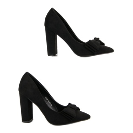 Seastar Wildleder-Pumps mit Schleife schwarz 2