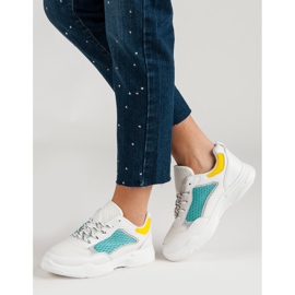 Bequeme Sportschuhe weiß mehrfarbig 2