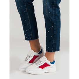 Bequeme Sportschuhe weiß mehrfarbig 1