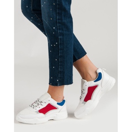 Bequeme Sportschuhe weiß mehrfarbig 2