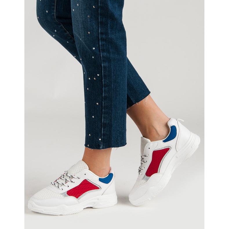 Bequeme Sportschuhe weiß mehrfarbig 2