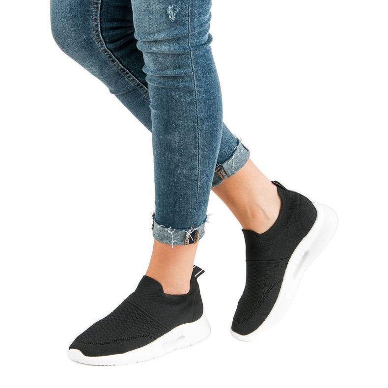 Textile Sportschuhe schwarz 2