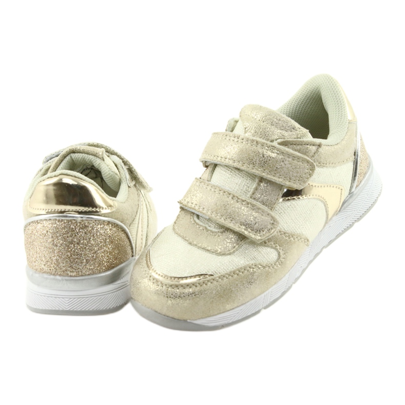 American Club Amerikanische Sportkinderschuhe ES25 Zloty/Beige golden 4