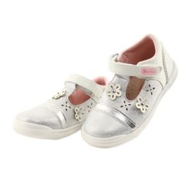 American Club GC20 Ballerinas mit Blumenmädchen weiß grau 3