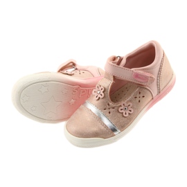 American Club GC20 Ballerinas mit Blumenmädchen grau gelb rosa 4