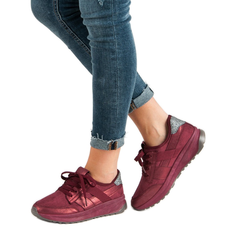 Ideal Shoes Sportschuhe zum Hineinschlüpfen rot 2