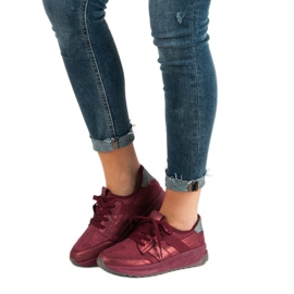 Ideal Shoes Sportschuhe zum Hineinschlüpfen rot 1