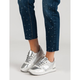 Jumex Silberne Sportschuhe grau 1