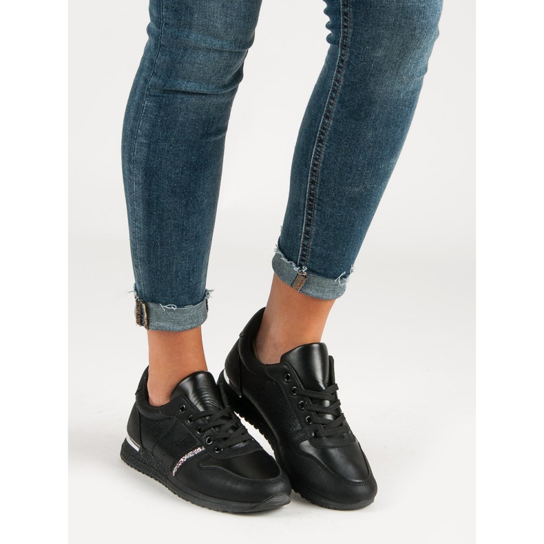 Jumex Schwarze Sportschuhe 1