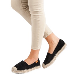 Espadrilles aus schwarzem Wildleder 2