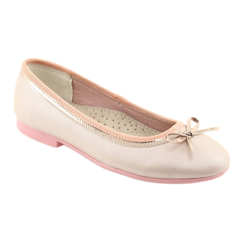Ballerinas mit Schleife, rosa Perle American Club GC14 / 19 golden 1