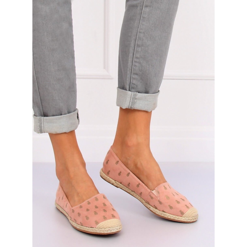 Espadrilles mit Ananas rosa 68-82 Rosa 2