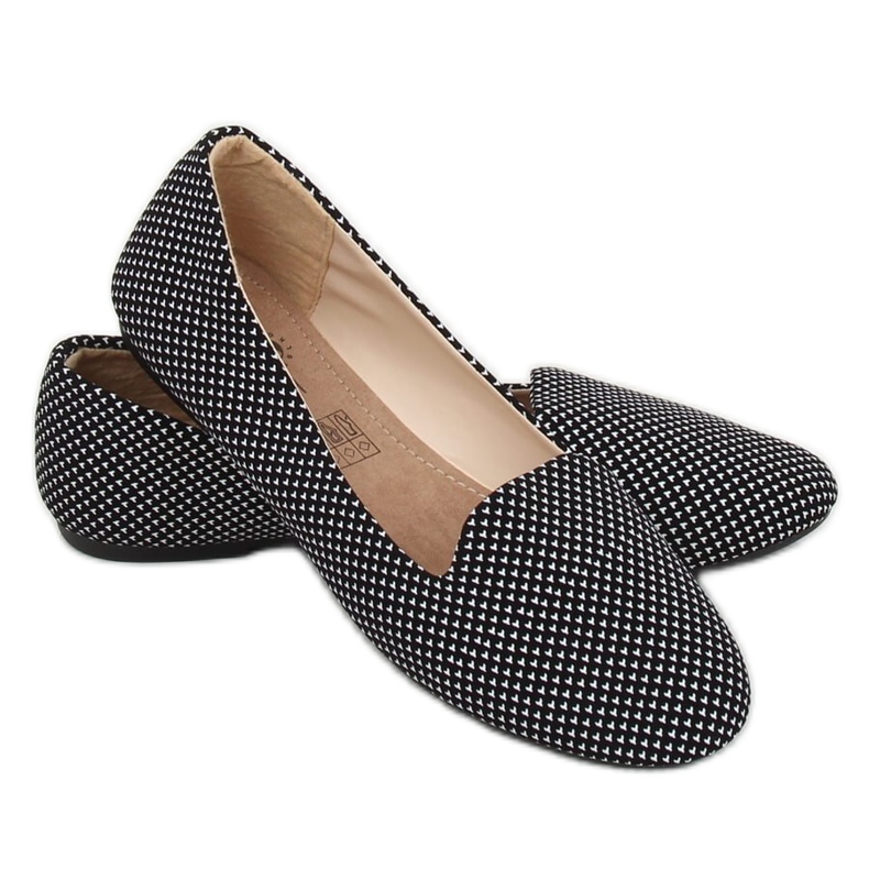 Schwarze Damen Herren E802-3 Weiß 1