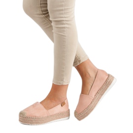 Forever Folie Rosa Espadrilles auf der Plattform 2